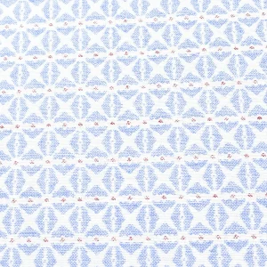 Tejido Jacquard Estampado Cuadrado Azul