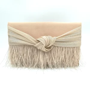 Cartera Plana Serena Seda Rosa Nude