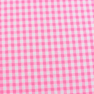 Tejido Vichy Sersuker Rosa Fluor