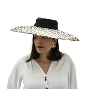 PAMELA NEGRA/BEIGE PARA BODAS MODELO LEOPARDO