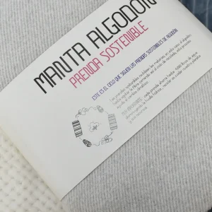 Manta Lina Gris Perla