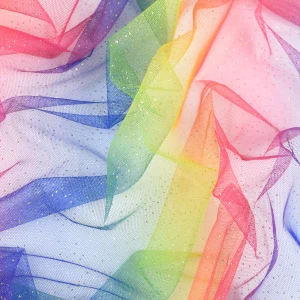 Tejido Tul Multicolor Brillo