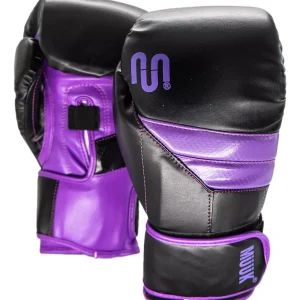 Guante de Box Muuk PU KO. Negro/Púrpura