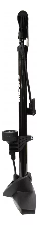 Bombin Pie Uk Time Con Marcador De Presion Negro/Metal 160 PSI - Imagen 3