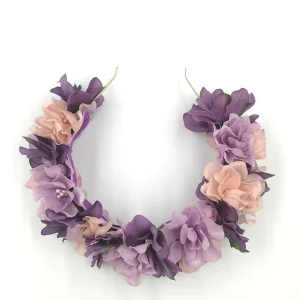 Diadema de flores Malvas