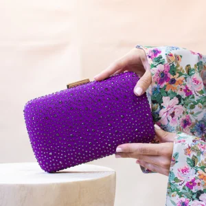 Clutch Diamond Morado