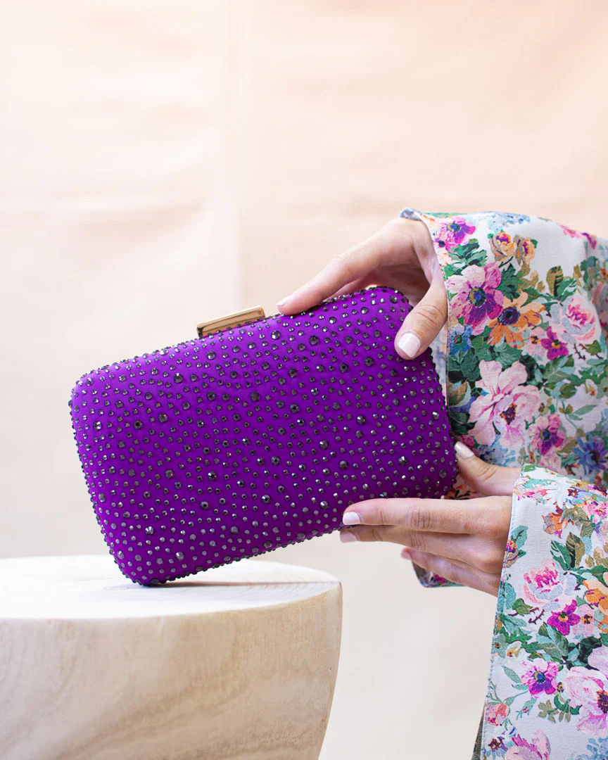 Clutch Diamond Morado