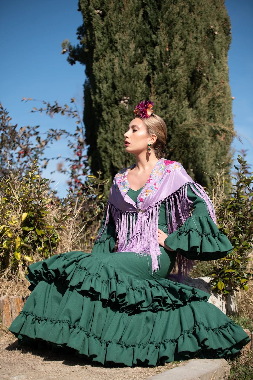 Vestido Flamenca Mod.Hinojos - Imagen 5