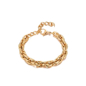 Pulsera Nudos Rayado Acero