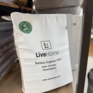 Juego de Sábana Satén 300hilos 100% Bamboo Orgánico