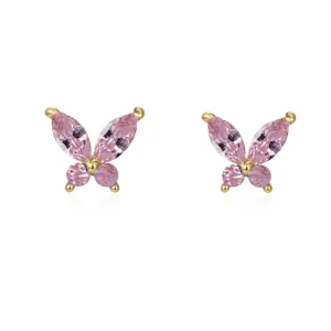 Pendientes Mariposa Rosa