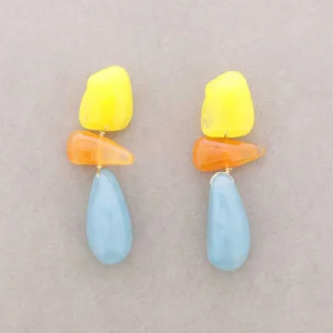 Pendientes Resina Colores
