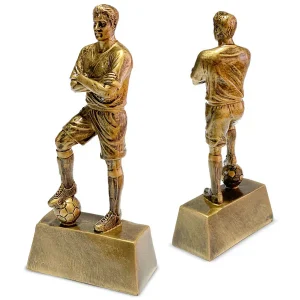 TROFEO RESINA FUTBOLISTA S3344 ORO 22 CM