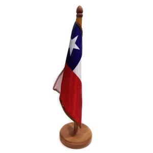 MASTIL MADERA CON BANDERA