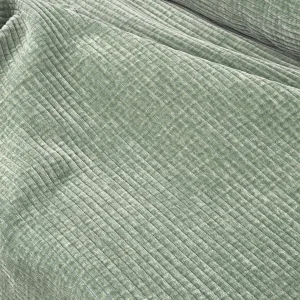 Tejido Chenilla Mosul Pana Gruesa Verde