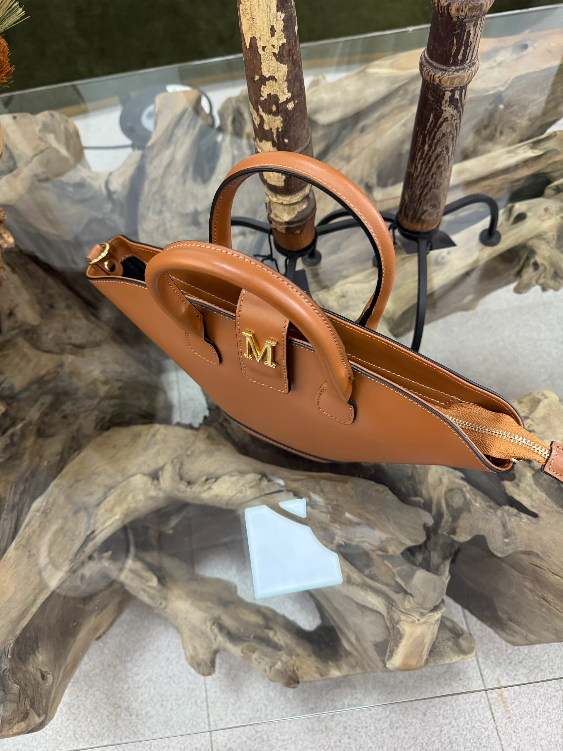 Bolso Piel Capazito Camel - Imagen 5