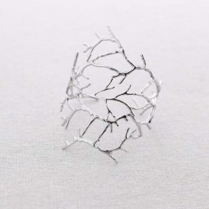 Brazalete Coral Plata lo