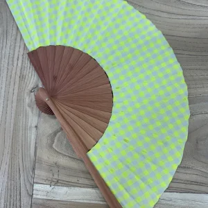 Abanico Vichy Amarillo