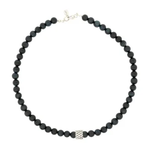 Collar Ojo de Tigre Azul Plata 925