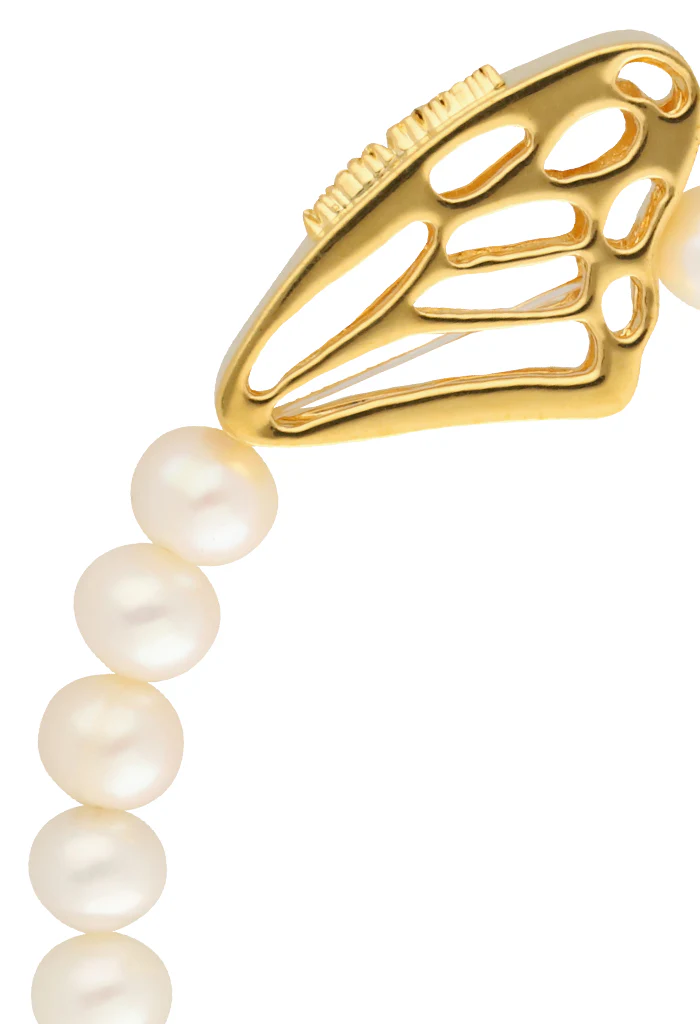 Pulsera Mariposa con Perlas - Imagen 4