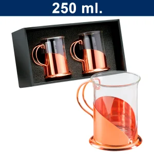 SET 2 TAZAS ENCOBRIZADAS MOD. M72