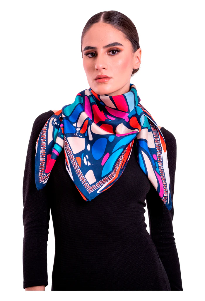 Mascada Mariposa Abstracta 90 cm - Imagen 5