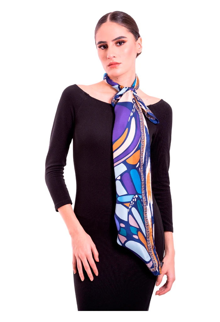 Mascada Mariposa Abstracta 90 cm - Imagen 3