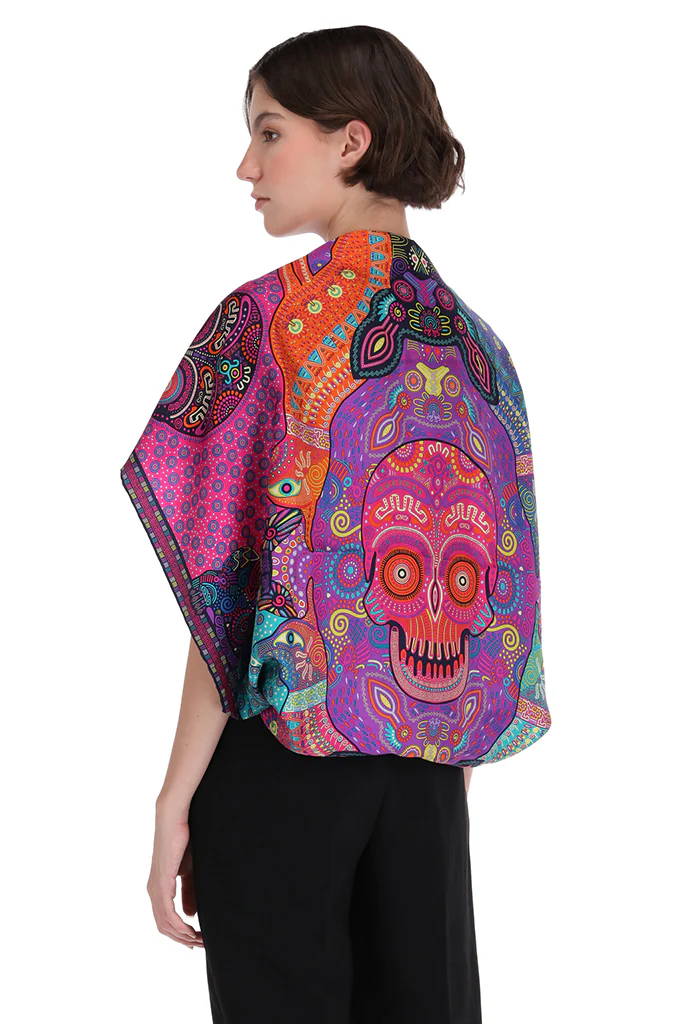 Mascada Día de Muertos Mictlán 90 cm - Imagen 5