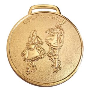 MEDALLA MD CUECA 7CM ORO