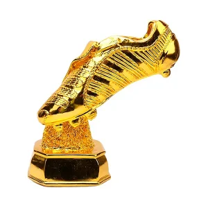 TROFEO RESINA BOTIN DE ORO FUTBOL MI 4 26 CM