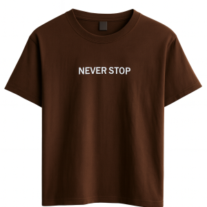 POLERA OVERSIZE MUJER ALGODÓN NEVER STOP TALLA S