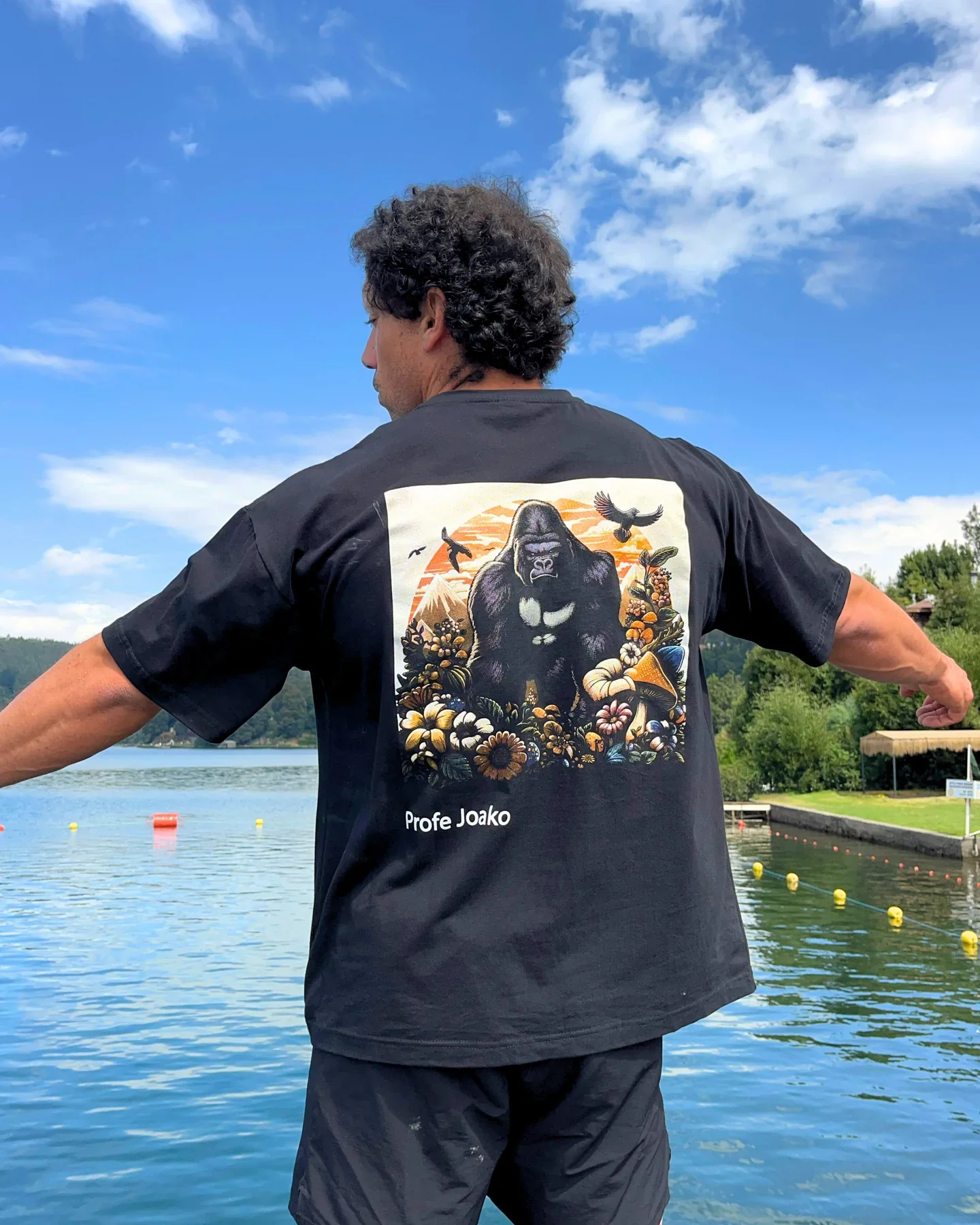 Polera over size Konko profe joako negra - Imagen 5