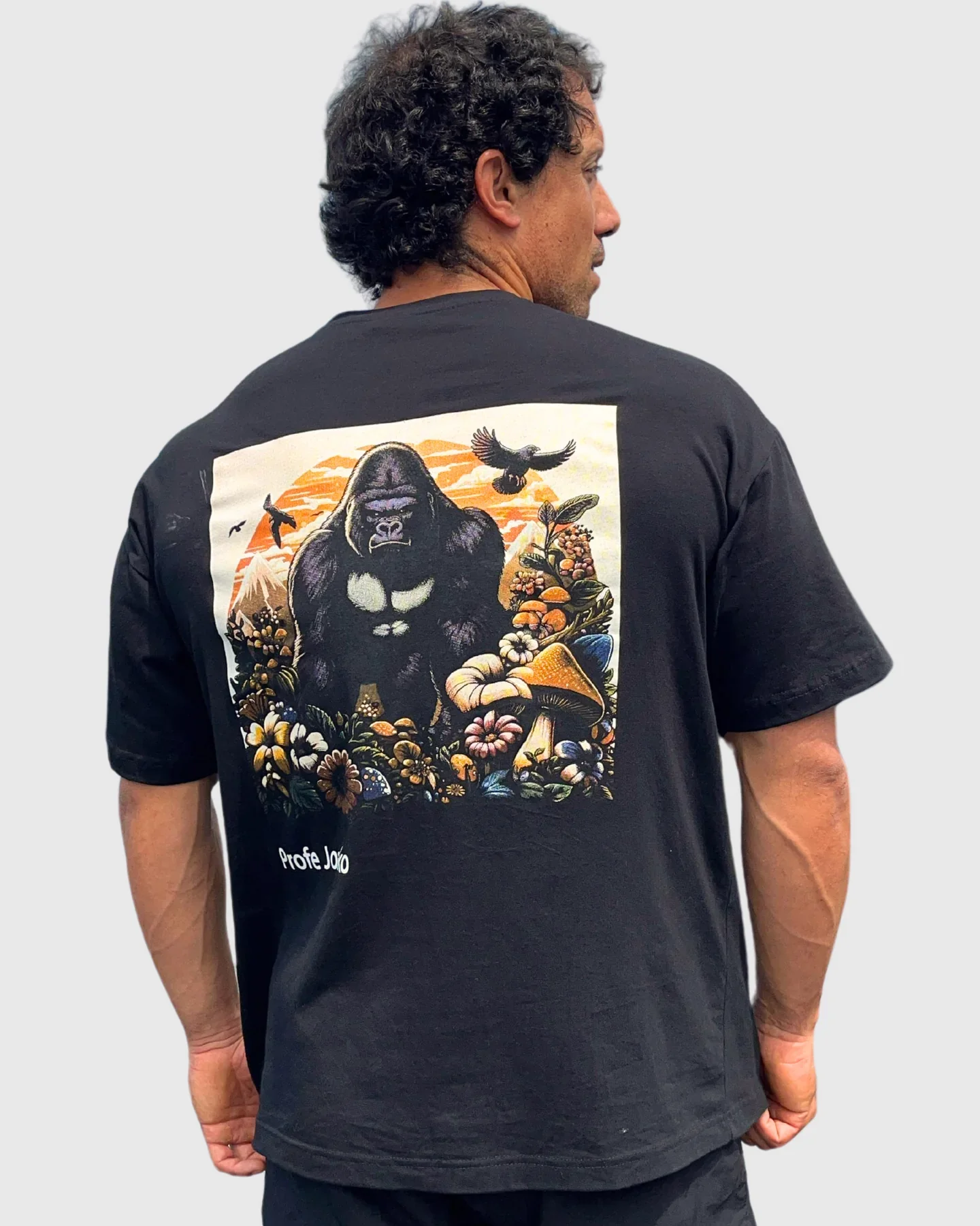 Polera over size Konko profe joako negra - Imagen 7