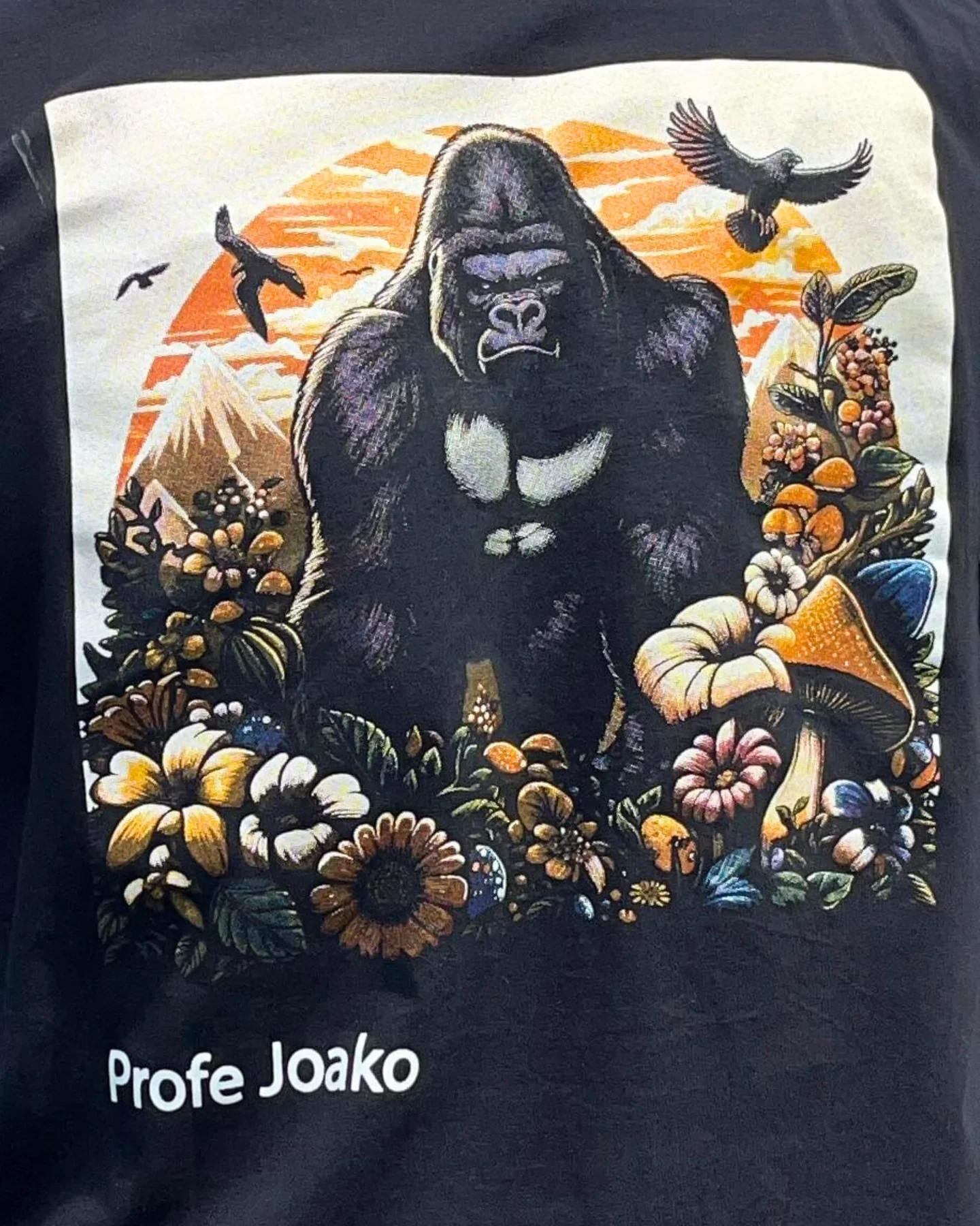 Polera over size Konko profe joako negra - Imagen 3