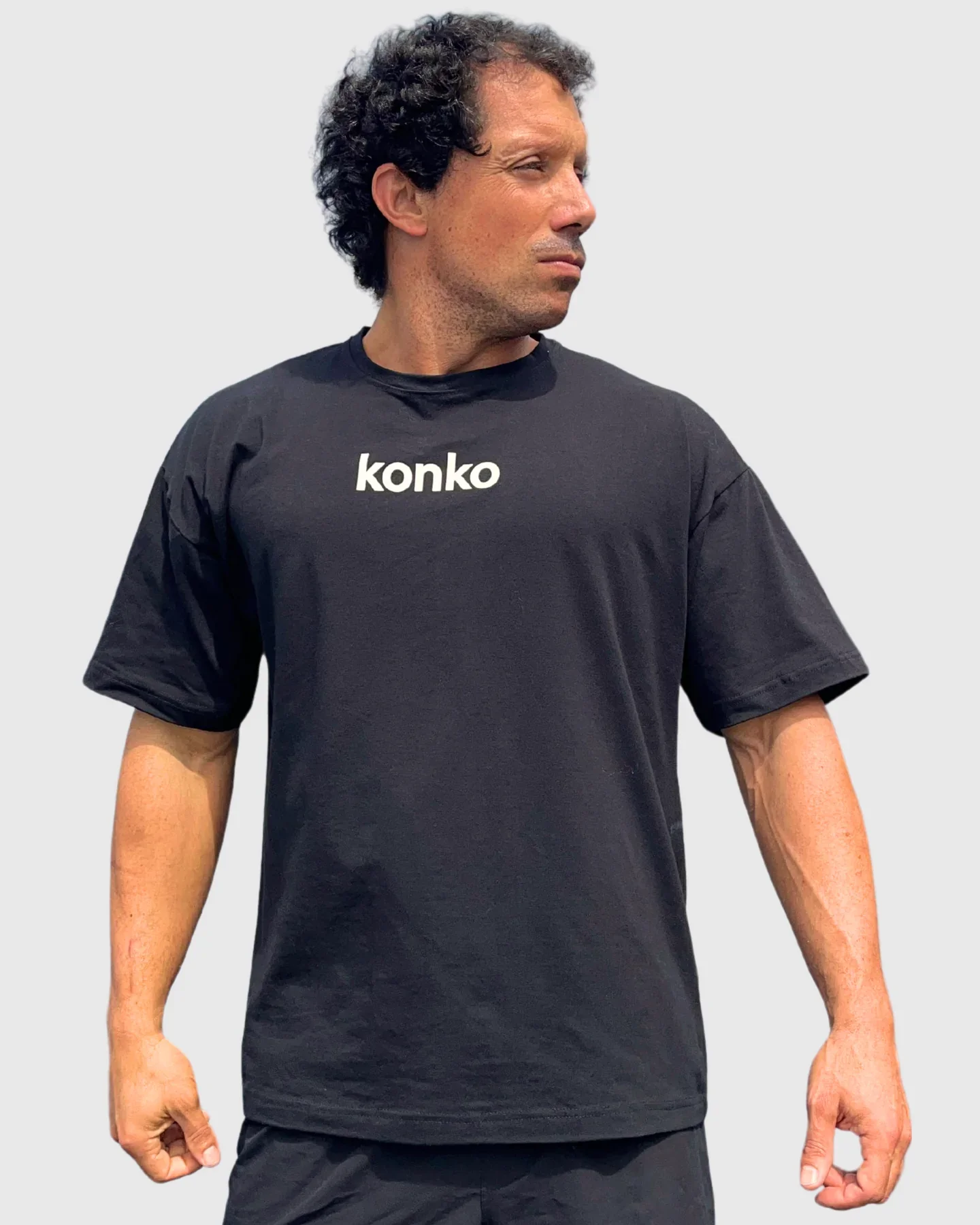 Polera over size Konko profe joako negra