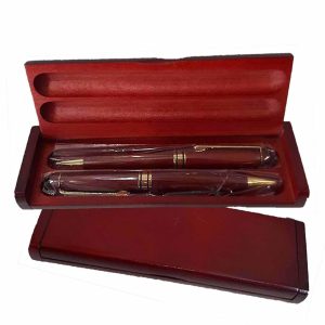 SET LAPICES MADERA CAOBA 2722