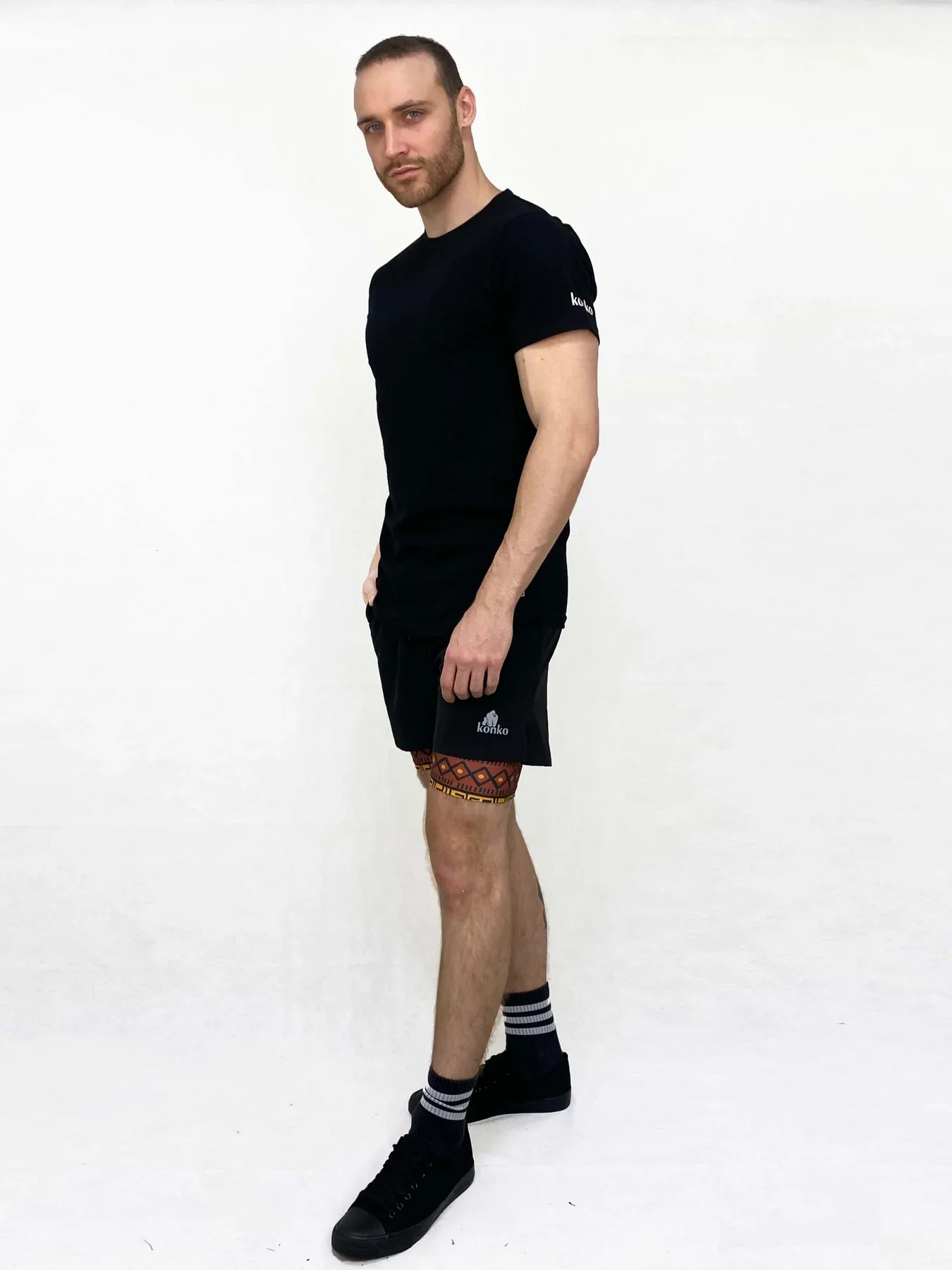 Polera Konko Algodon Clasica Negra - Imagen 3