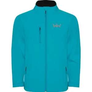 Softshell Logo Bordado niños MOUNTAIN Agua Marina