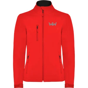 Softshell Logo Bordado mujer MOUNTAIN Rojo