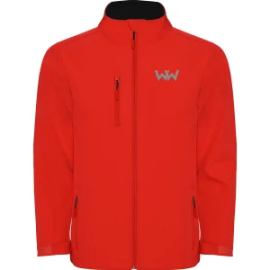 Softshell Logo Bordado niños MOUNTAIN Rojo