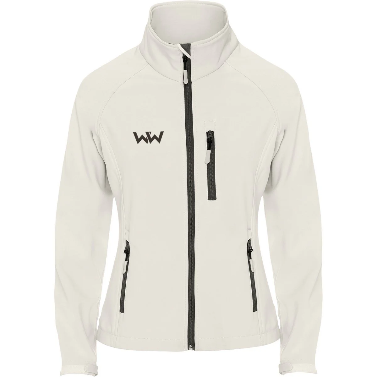 Softshell Logo Bordado mujer MOUNTAIN Blanco Perla