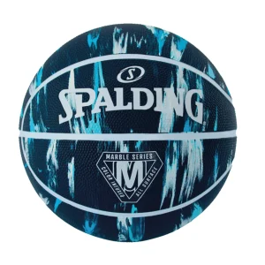 BALON BASQUETBOL SPALDING MARBLE SERIES AZUL M/AZUL REY N°7