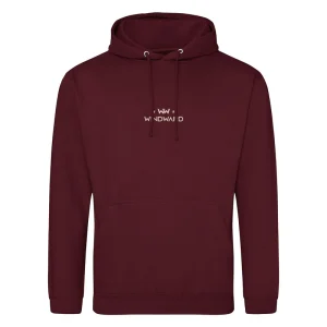 Sudadera con capucha ABSTRACT HAT Unisex Burdeos