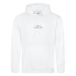 Sudadera con capucha ABSTRACT SUNGLASSES Unisex Blanca