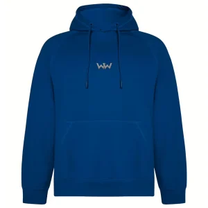 Sudadera Orgánica con capucha EMBRO Logo Bordado Unisex Azul