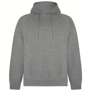 Sudadera Orgánica con capucha EMBRO Logo Bordado Unisex Gris