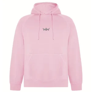 Sudadera Orgánica con capucha EMBRO Logo Bordado Unisex Rosa