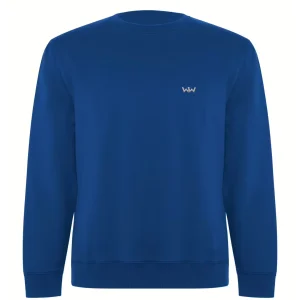Sudadera Orgánica EMBRO Logo Bordado Unisex Azul
