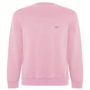 Sudadera Orgánica EMBRO Logo Bordado Unisex Rosa