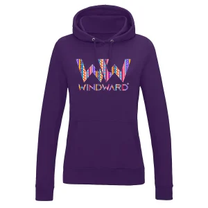 Sudadera con capucha BOHO mujer Morada